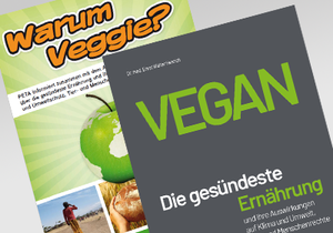 Broschüre „Vegan“ und Kinderbroschüre – <br>Kostenlos anfordern/<br class="hidden-lg hidden-md">downloaden<br>Hörbuch „Vegan“<br>